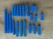 LEGO belki niebieski różne długości 21 szt.
