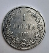 Finlandia 1 Markka 1874 SREBRO nr.73
