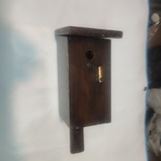 budka lęgowa  w kolorze orzech 