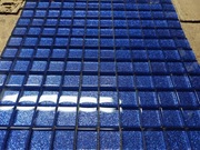 Mozaika szklana 30x30cm kolor chabrowy brokat