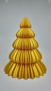 Złota Świąteczna Choinka 15cm wysokości - nowoczesna dekoracja BN013