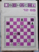 Niemieckie pismo szachowe Schach - rocznik 1985