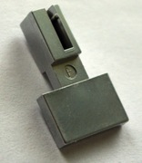 UNITRA klawisz, przycisk srebrny nowy