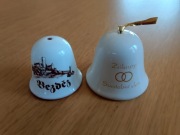 PORCELANOWE DZWONKI  Zamek Bezděz 2 sztuki