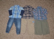 3x zestawy Koszul i Spodni rozm.86