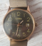 Stary Naręczny zegarek Slava 26 jewels Czarna Tarcza