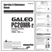 Komatsu PC20MR-2 Operation Manual Instrukcja obsługi operatora, DTR