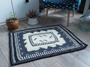 Dywanik włóczkowo- wełniany ręcznie robiony- nowy!