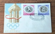 FDC Fi. 847-848, 1956, XVI Igrzyska Olimpijskie Melbourne