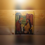 Ikona "Z życia św. Mikołaja. Rozpoczęcie nauk"