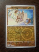 REVERSE HOLO Mankey 107/198 Karta POKEMON TCG Scarlet & Violet Base set