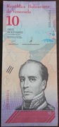 Wenezuela 10 bolivares UNC 2018 SERIA F