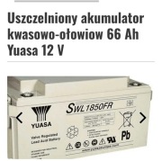 Yuasa Swl 1850 FR. 66 Ah 12V