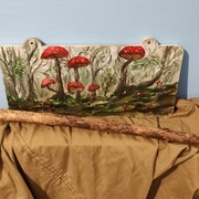 "Sylwestrowe grzybki" obraz akrylowy