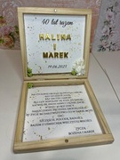 Pudełko na chrzest, komunię, bierzmowanie, wesele, urodziny