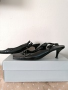 POLBUTY,DAMSKIE CZARNE BUTY  SKÓRZANE