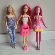 3 lalki Barbie wysokość 30cm