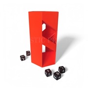 Sześciokątna, spiralna wieża na kości, dice tower