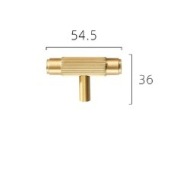 Uchwyt meblowy "AMALFI" mosiądz (mały 54,5mm)