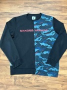 Bluza Cropp L czarna streetwear SINNERS & WINNERS