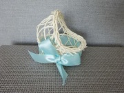 koszyczek na kwiatki czekoladki cukierki kołyska dla lalki dekoracja