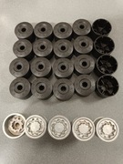 Oryginalne śruby zabezpieczające do kół Volkswagen + kapsle  (zestaw)