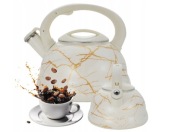 Czajnik Biały/Czarny Marmur