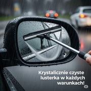 Teleskopowa ściągaczka do lusterek samochodowych.