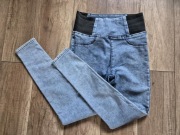 marmurkowe jeansy legginsy 36 s 27