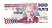 TURCJA 1000000 LIRASI 2002 P213 10524
