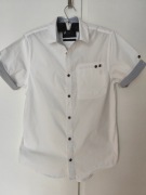 Biała koszula HOUSE z krótkim rękawem Regular Fit S