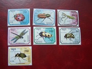Kambodża 1988 MNH Mi. 969/75 Fauna Owady