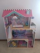 Domek dla lalek drewniany z windą i akcesoriami 121cm 