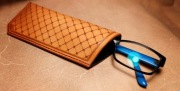 Etui na okulary, handmade, skóra