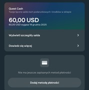 70 $ do wydania w sklepie meta ,przy zakupie gogli 