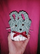 Zajączek handmade pojemnik pudełko 