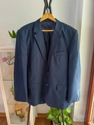 Męski granatowy garnitur komplet 54 Regular fit