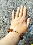 Bransoletka z kolorowych koralików 18 cm rękodzieło