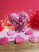 Świeca sojowa na walentynki. Serce. Opakowanie na walentynki w cenie.