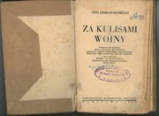 Za kulisami wojny - Otto Lehmann-Russbuldt 1932