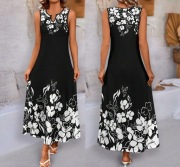 Nowa czarno biała sukienka midi 48