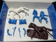 Wojny napoleońskie. 2 figurki konne. Żołnierzyki. Waterloo.1/32. Ex-Force