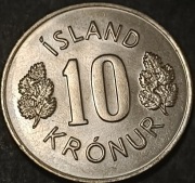 Islandia 10 koron 1978 mennicza 