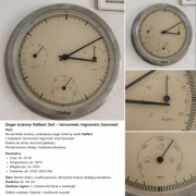 Vintage Vaillant Zegar Ścienny 4w1 Loft Design Kolekcjonerski