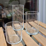 Szklane cylindry - wys. 10 i 15 cm