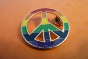 Pacyfa Pokój LGBT Logo pin przypinka