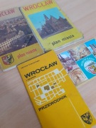 Mapy I przewodniki po Wrocławiu z czasów PRL zestaw