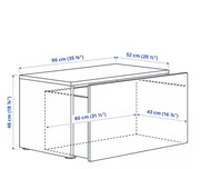 IKEA Szafa z elementem wysuwanym