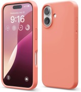 iPhone 16, wysokiej jakości płynne silikonowe etui 6,1" (Pomelo różowy)