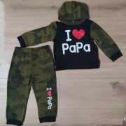 Komplet dresowy, chłopięcy, moro, SHEIN, rozmiar 92